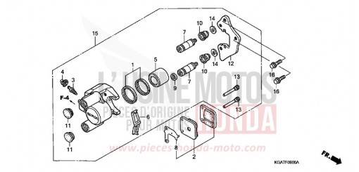 ETRIER DE FREIN AVANT CG125ES4 de 2004